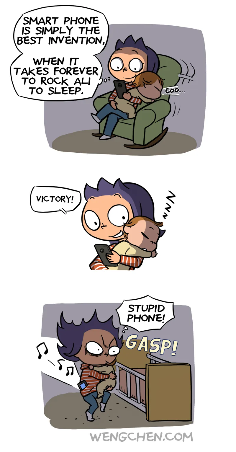 puttingbabytosleepphone